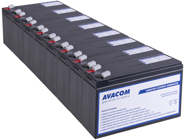 Avacom záložní zdroj bateriový kit pro renovaci Rbc27 (8ks baterií) (AVACOM Ava-rbc27-kit)