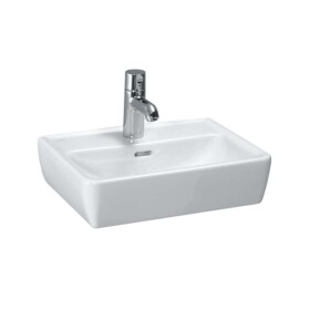 Laufen - Pro Umývátko, 45x34 cm, 1 otvor pro baterii, bílá H8119520001041