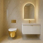 REA - Závěsná WC mísa Carlo Mini Tornado NF WHITE GOLD REA-C6808