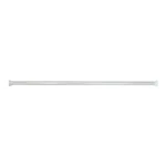 Spirella KRETA tyč na sprchový závěs 75 - 125 cm lesklá bílá / bez vrtání / hliník (7610583103277)