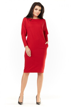 Dámské šaty model 18606629 červené - awama Velikost: UNI