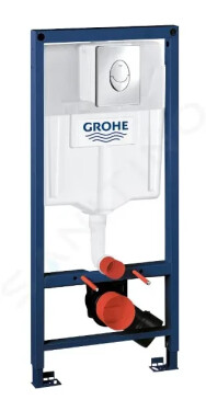 GROHE - Rapid SL Předstěnová instalace pro závěsné WC, tlačítko Skate Air, chrom 38763001