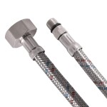 AQUALINE - Flexibilní nerezová hadice M10x1/2", 60cm 44456