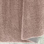 DumDekorace Moderní koberec SHAGGY v antické růžové barvě Šířka: 200 cm | Délka: 290 cm