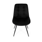 Jídelní židle, černá, látka, HC-T1130 BK2