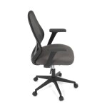 Židle kancelářská, látka černá, houpací mechanismus, kolečka pro tvrdé povrchy