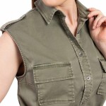 Bushman Dámské šaty Eliza olivové S