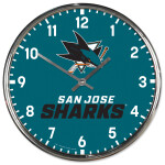 Wincraft Hodiny San Jose Sharks NHL Chrome Clock