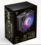 Modecom Volcano 0C T102 LCD ARGB černá / Chladič CPU / LCD displej / 4x heatpipe / 120 mm ARGB / AM4 + AM5 + Intel (MC-C-T102-AFL-B)