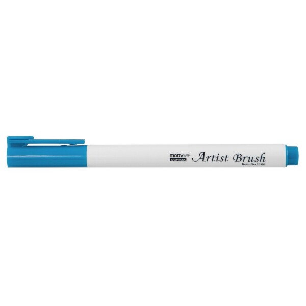 MARVY Artist Brush 1100-10 fix štětcový hrot – barvy vodní báze brush pen na papír lettering kaligrafie rozmývatelný mísitelný acid free netoxický