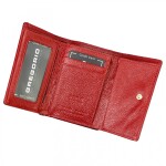 Luxusní dámská kožená peněženka s motýlky Gregorio Sihle, červená