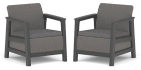 Keter SCANDI LINEA DUO SET - Mountain Grey/Grafit