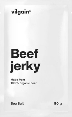 Vilgain Hovězí jerky BIO – 5× mořská sůl 50 g