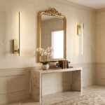 Koupelnové nástěnné LED svítidlo SWE032-1W 60cm BRUSH GOLD OSW-20131