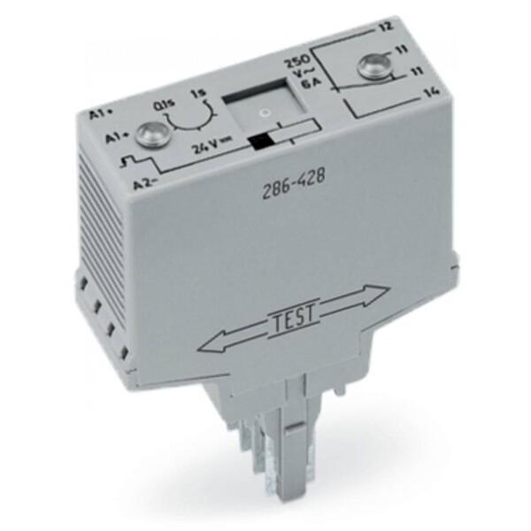 WAGO 286-427, 286-427 zátěžové relé, 250 V/DC, 380 V/AC, 6 A, 1 ks