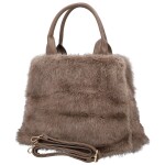 Módní dámská kabelka do ruky Máia, hnědo-šedá