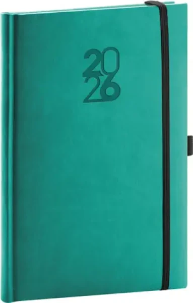 NOTIQUE Týdenní diář Aprint Top 2026, tyrkysový, 15 x 21 cm (PGD-TA5AT-6002)