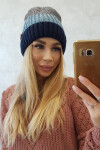 Fleecová čepice Bojana K265 navy+jeans+dark grey UNI