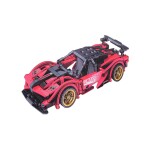 Mamido Technická stavebnice závodní auto 488 dílků 1:18 červené