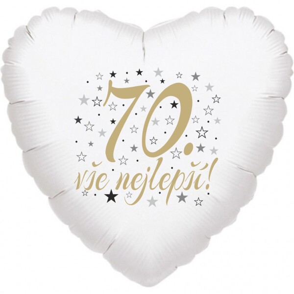 70. narozeniny balónek srdce Balonky.cz 70. narozeniny balónek srdce Balonky.cz