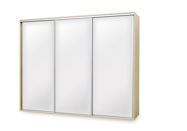 Nábytek Mikulík Skříň FLEXI 3 - 3x zrcadlo ROZMĚR: (š/v/h) 240 x 240 x 65 cm