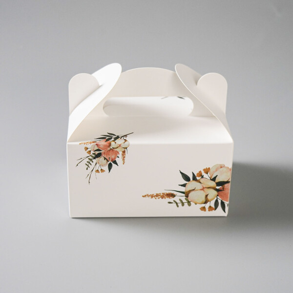 Výslužková krabice s rukojetí Pink 13x9x7cm