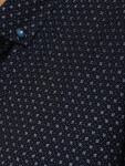 Pánská tmavě modrá vzorovaná košile slim fit FashionStreet DX2689 M