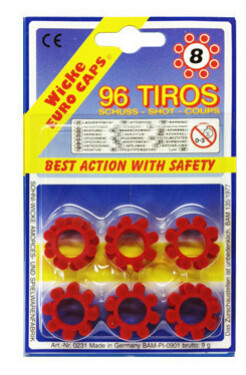 Kapslíky do revolveru a pistole kolečko 8 ran 96 ks - Alltoys Gonher