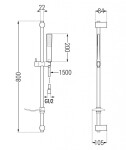 MEXEN/S - Axel DF72 SET vanová a umyvadlová baterie, chrom 73813DF72-00