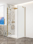 GELCO - TRINITY GOLD obdélníkový kout 900x800 levý, čiré sklo, GT5680-90CL-G GT5680-90CL-G