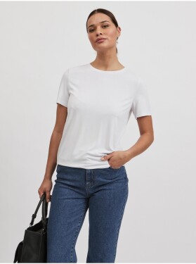 Bílé basic tričko VILA Modala - Dámské