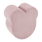 PLUSH NEST PLUSH NEST Puf ve tvaru medvídka Manšestr světle růžový 46 × 25 cm
