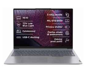 LENOVO NTB ThinkBook 16 G7 - Ryzen7 7735HS,16" WUXGA,16GB,1TBSSD,IRcam,W11P EDF_489610
