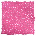 MSV GALETS protiskluzová podložka do sprchy růžová / PVC / 53 x 53 cm