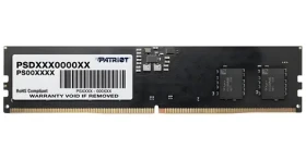 Patriot Signature 8GB (1x8GB) 5600MHz / DIMM / DDR5 / CL46 / On-Die ECC / Unbuffered / 1,1V (PSD58G560082)