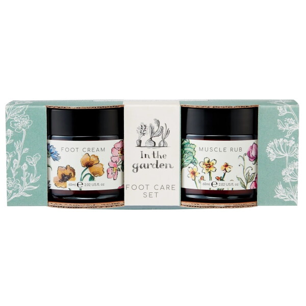 HEATHCOTE & IVORY Sada s péčí o nohy In the Garden – 2 x 60 ml, multi barva, sklo