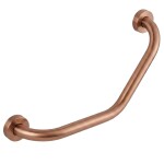 Koupelnové úhlové madlo BRUSH COPPER REA-91506