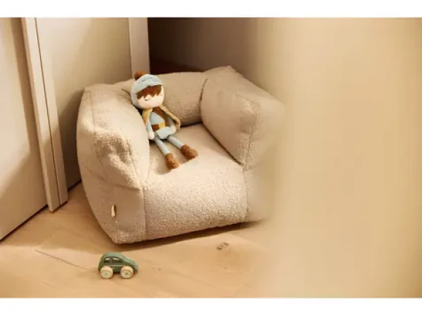 Jollein Křeslo dětské Beanbag Teddy Warm Sand / od 12 měsíců / 40×46×36 cm (028-543-68143)