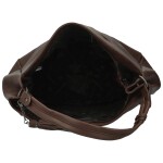 Trendy dámská koženková kabelka na rameno Coveri Trinna, coffee