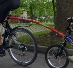 Trail Gator Original - dětská tažná tyč (barva červená)