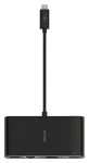 Belkin USB-C multiport adaptér černá / Adaptér / Gigabit Ethernet / HDMI / VGA / USB-A (AVC005BTBK)