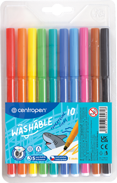 Dětské fixy Centropen 7790 vypratelné sada 10ks