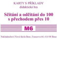 Sada kartiček M6 - sčítání a odčítání do 100 s přechodem přes 10 - Zdena Rosecká