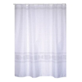 MSV TORALLA sprchový závěs vzorovaný šedý / 180 x 200 cm / polyester