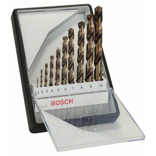 Bosch Accessories 2607019925 HSS sada spirálových vrtáku do kovu 10dílná Cobalt DIN 338 válcová stopka 1 sada