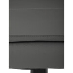 Židle kancelářská, šedá ekokůže, kříž kov chromový, houpací mechanismus, čalouněné područky