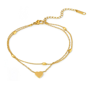 ELENYS Amora – pozlacený náramek 18K žluté zlato Délka náramku: 18,5+6,5 cm / max. 25 cm