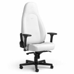 Noblechairs ICON White Edition / Herní židle / syntetická kůže / nastavitelná / pojízdná kolečka / nosnost 150 kg (NBL-ICN-PU-WED)