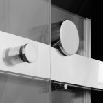 Aquatek - TEKNOSOFT B2 125 - Luxusní sprchové dveře zasouvací 122-126cm, sklo 8mm TEKNOSOFTB2125