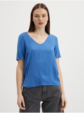 Modré dámské basic tričko VILA Paya dámské